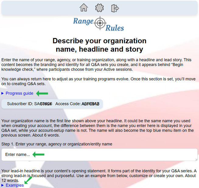 Screen for creating your Name, Headline, and Story content image