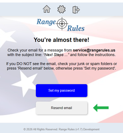 Almost there sign up screen image